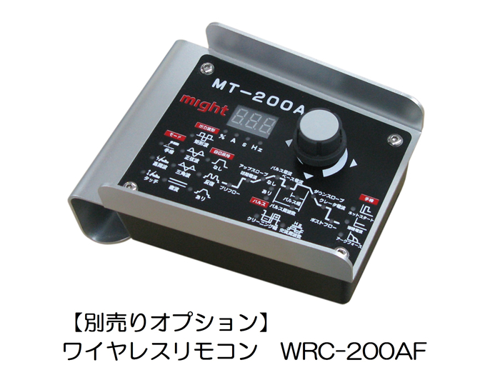 ☆セット☆MIGHT マイト工業 交流/直流TIG溶接機 MT-200AF AC/DC インバーターTIG (入力単相100V/200V) トーチ ゲージつき 63339